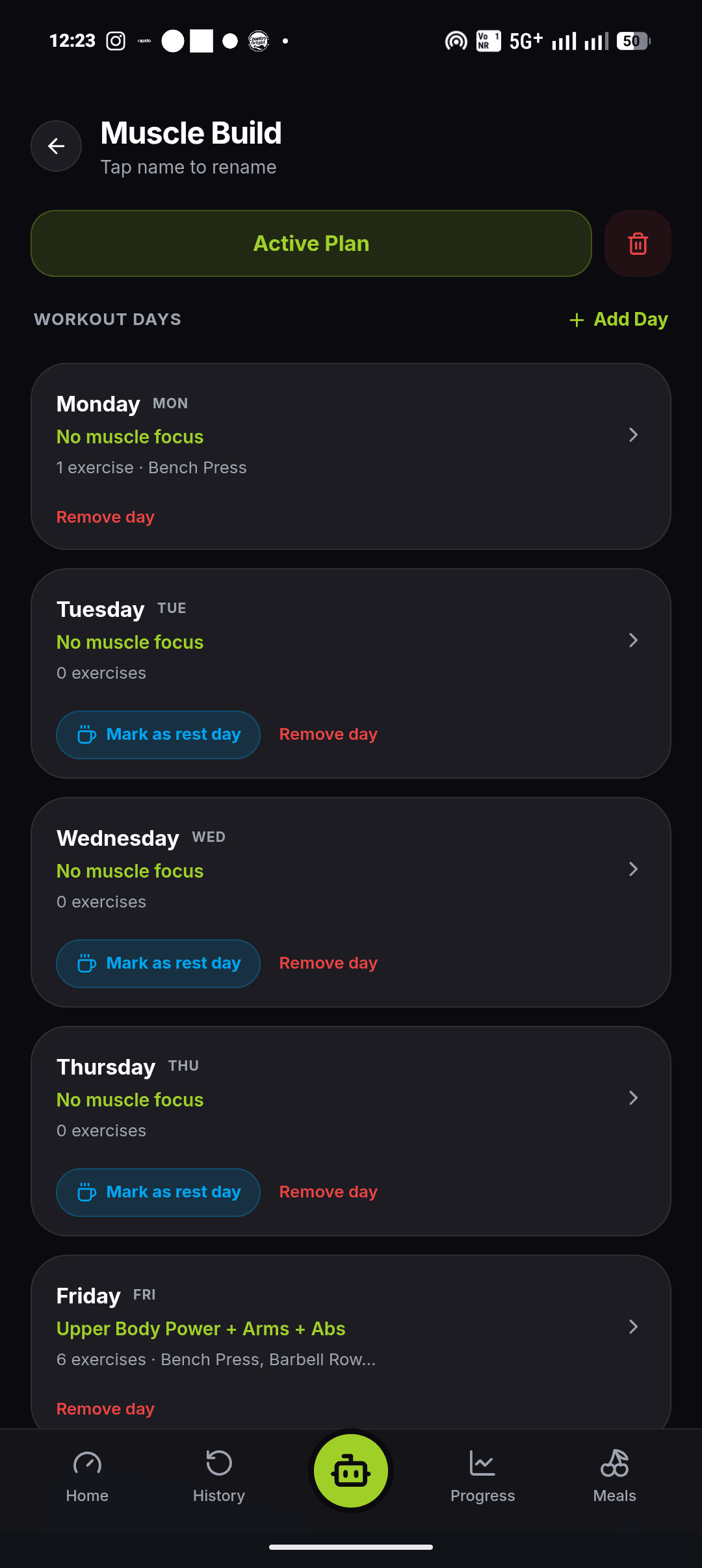 Training plans